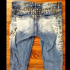 Custom OOAK Studded Skinny Jeans Blank NYC